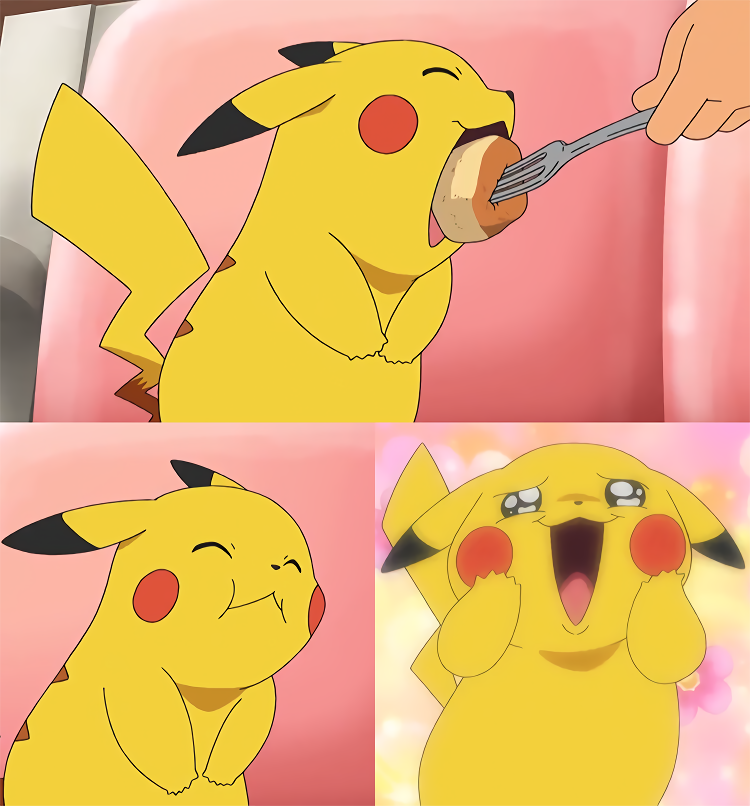 Pikachu Eating Pancakes